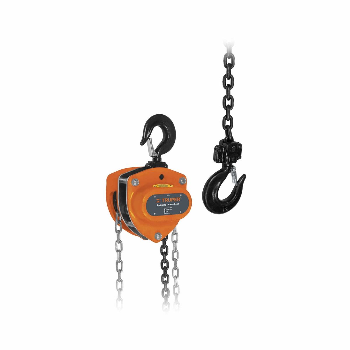 TRUPER - Diferencial Industrial De 1 Tonelada, Cadena 3.20 Metros Truper