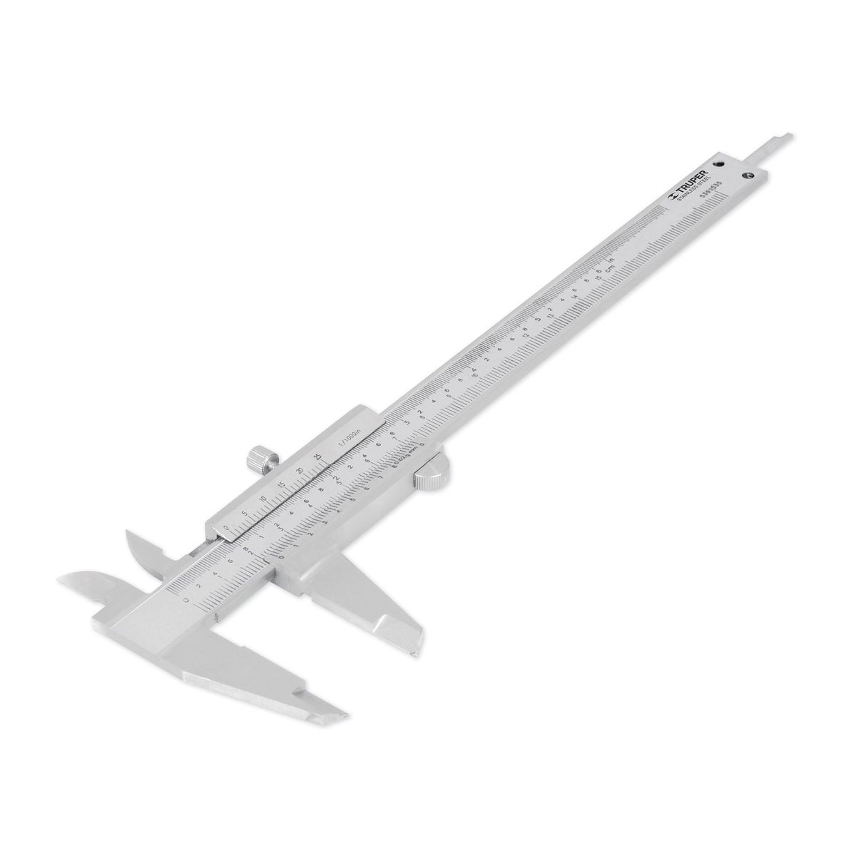 TRUPER - Calibrador Pie De Rey Manual En Acero Inoxidable Y Estuche Truper