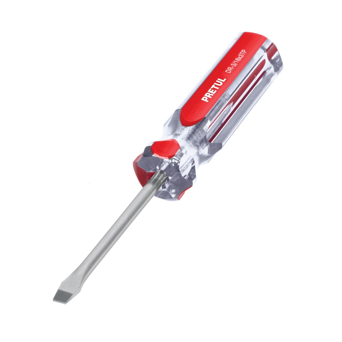 PRETUL - Destornillador De Pala 3/16" X 6", Mango De Pvc Pretul