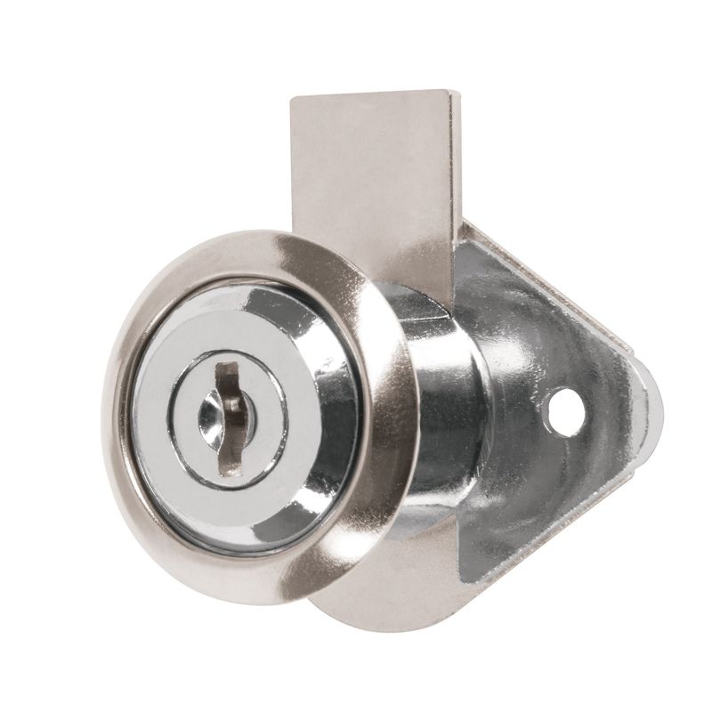 HERMEX - Cerradura O Chapa Para Mueble, Tipo Vertical, Color Cromo Hermex