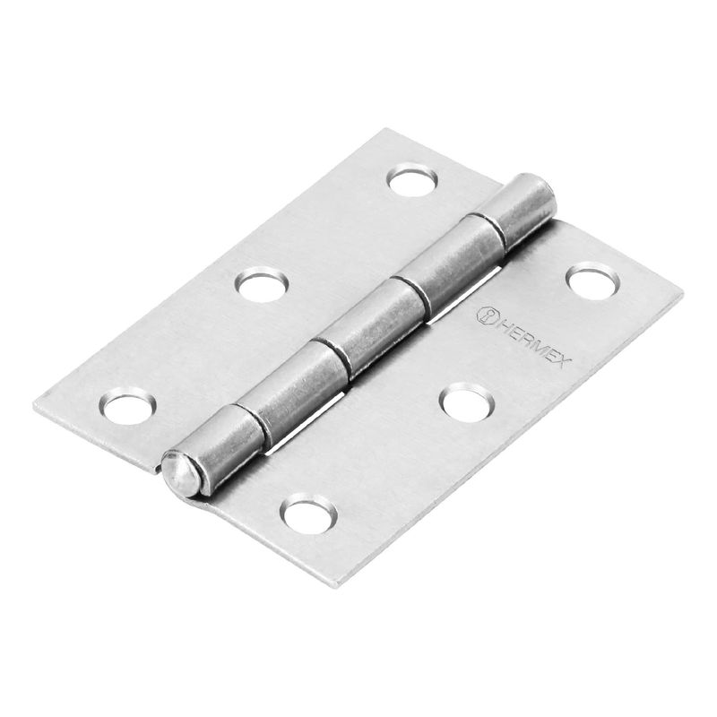 HERMEX - Caja de 20 Bisagras Rectangulares de 7.6 cm, Acero Hermex