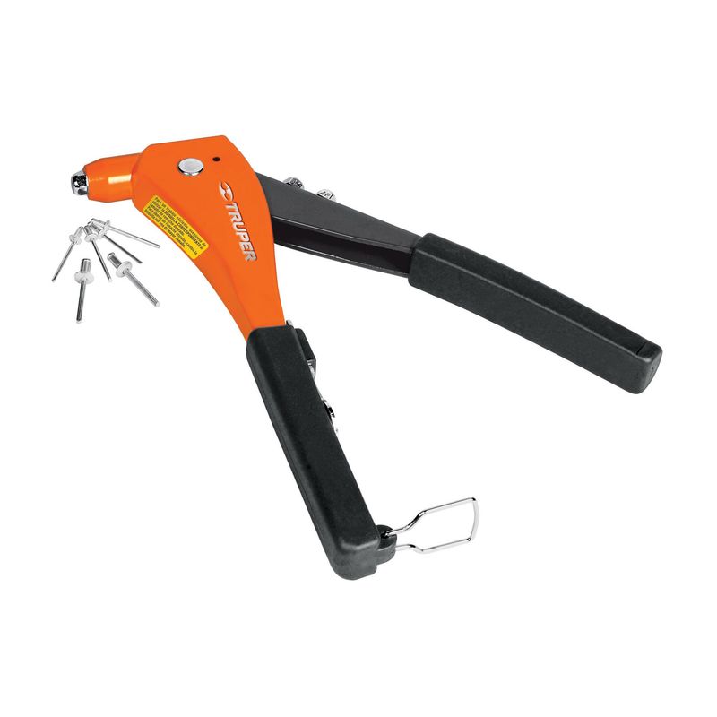 TRUPER - Remachadora Profesional De 10" Con 4 Boquillas Cambiables Truper