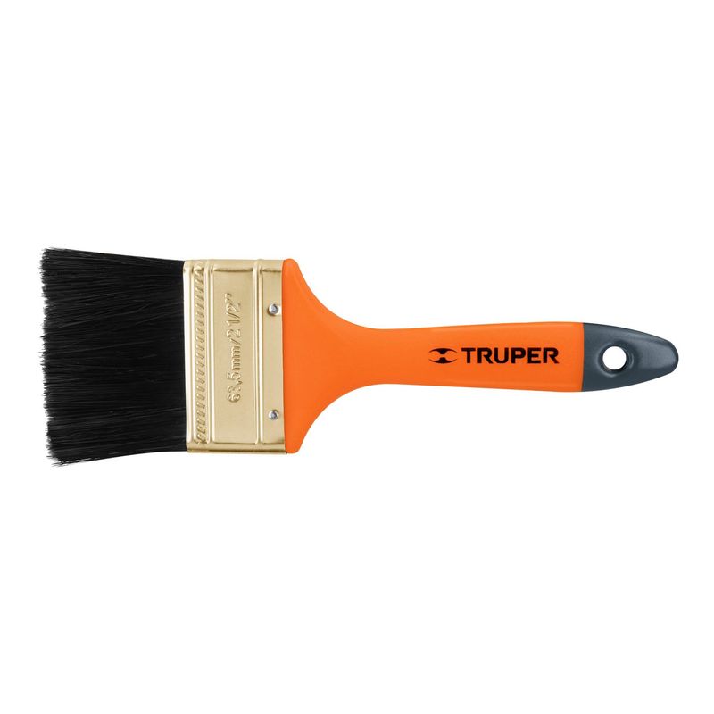 TRUPER - Brocha De 2.1/2" Con Mango De Plástico, Uso Profesional Truper