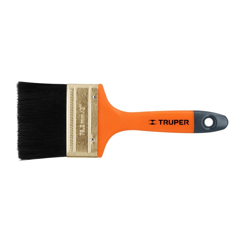 TRUPER - Brocha De 3" Con Mango De Plástico, Uso Profesional Truper