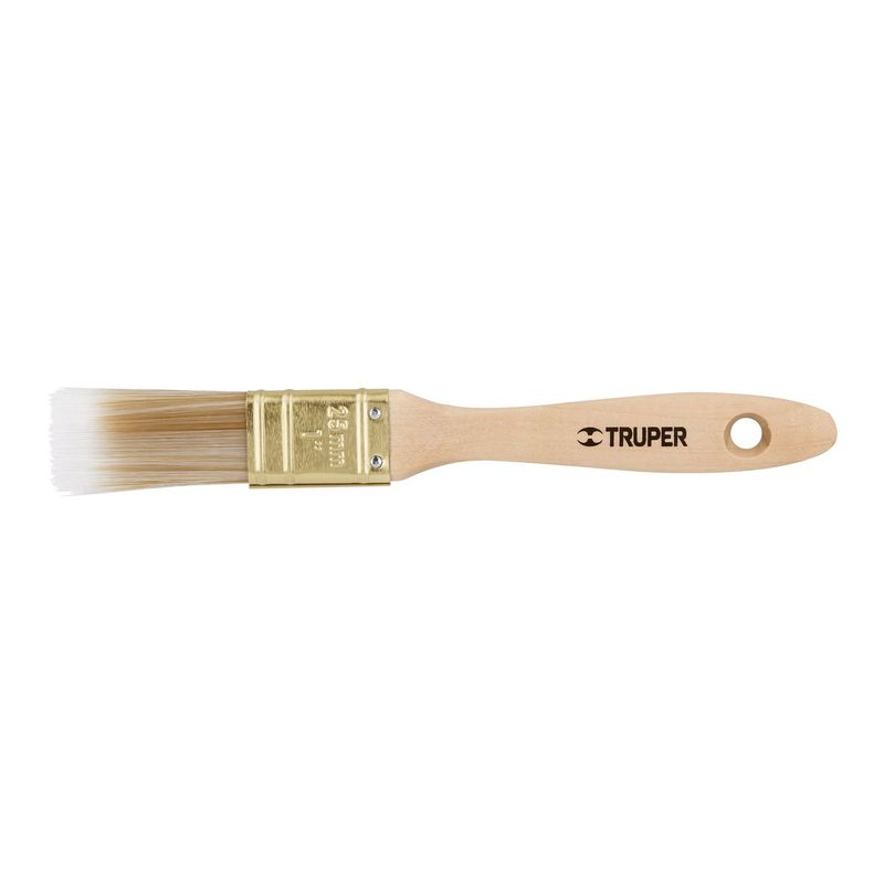 TRUPER - Brocha De 1" Con Cerdas Sintéticas Y Mango De Madera Truper