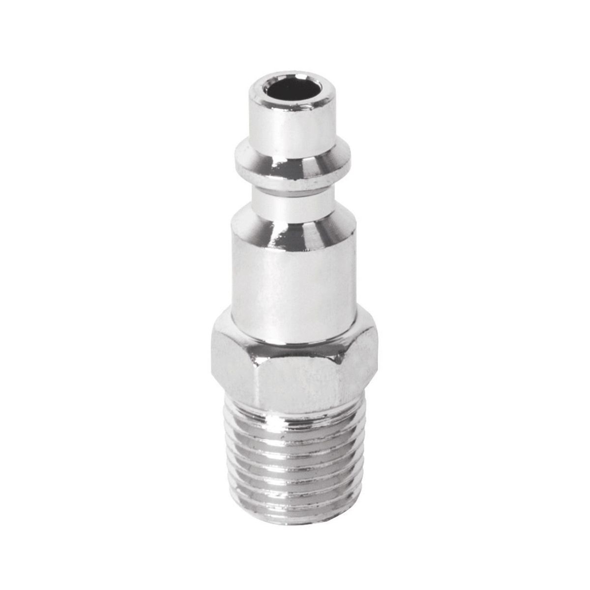 PRETUL - Conector Rápido Cromado De 1/4 Npt Para Compresor, Macho Pretul