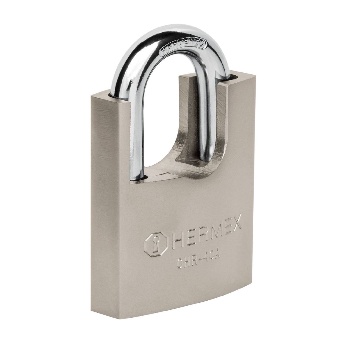 HERMEX - Candado De 40 Mm De Hierro Con Coraza Y 3 Llaves Anti-Ganzúa Hermex