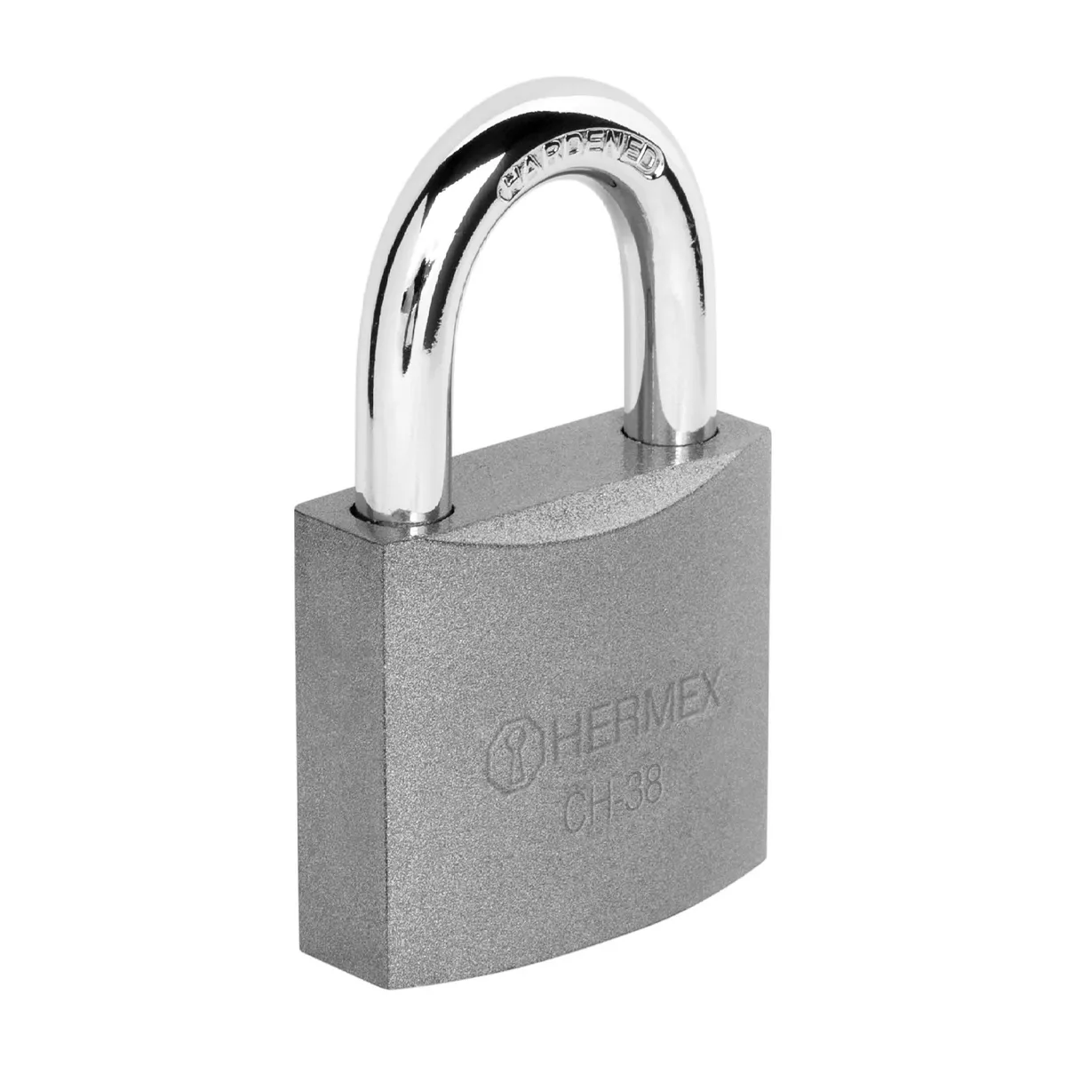 HERMEX - Candado De 63 Mm De Hierro Con Gancho Corto Y 2 Llaves Hermex