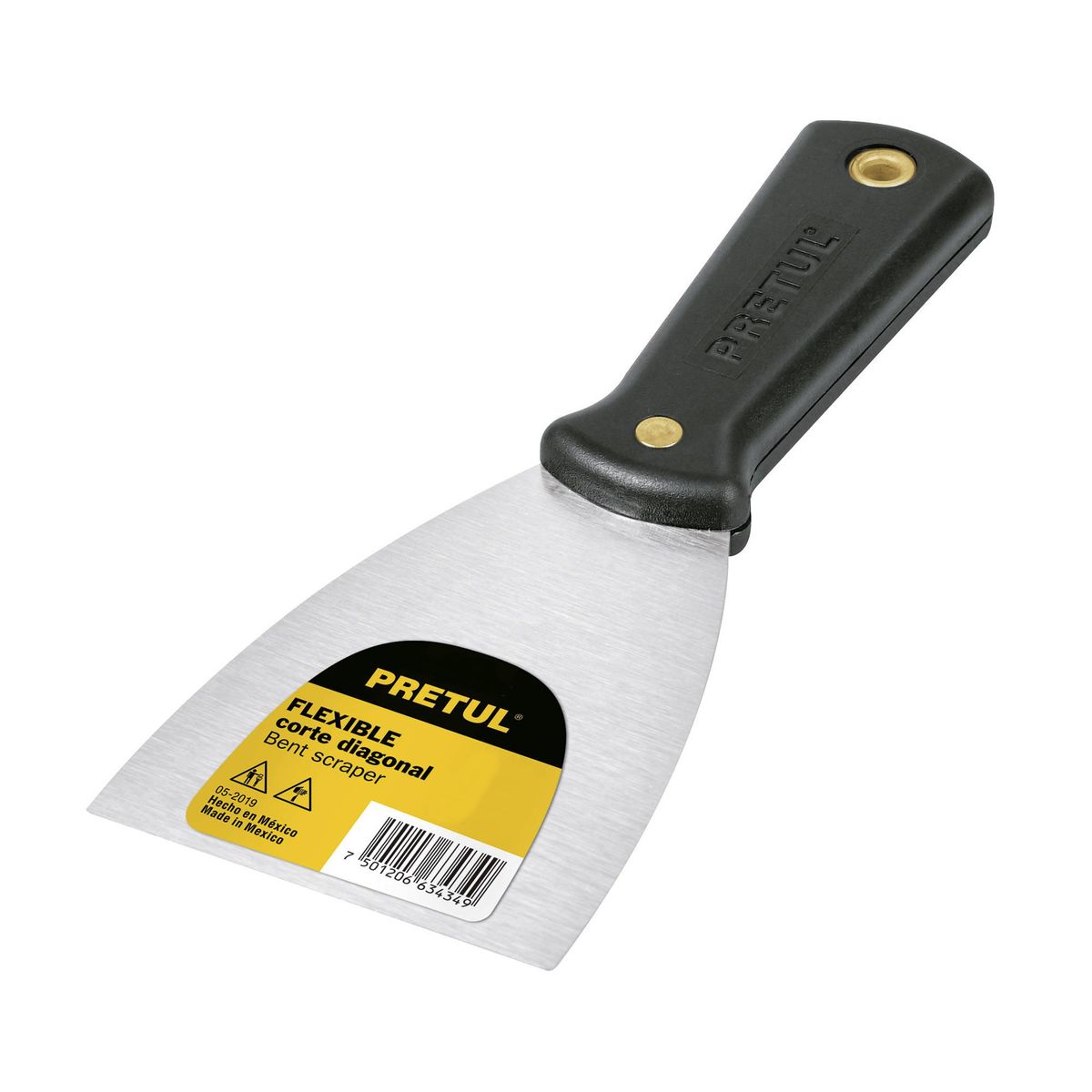 PRETUL - Espátula Flexible De 5 Cm, Mango De Polipropileno Pretul
