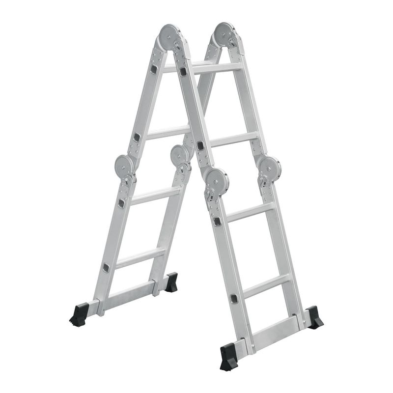 TRUPER - Escalera Articulada 8 Peldaños, Tipo I, Capacidad 200 Kg Truper