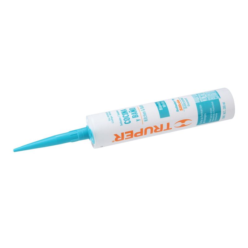 TRUPER - Silicona Antihongos Para Baños Y Cocinas 280 Ml Blanca Truper