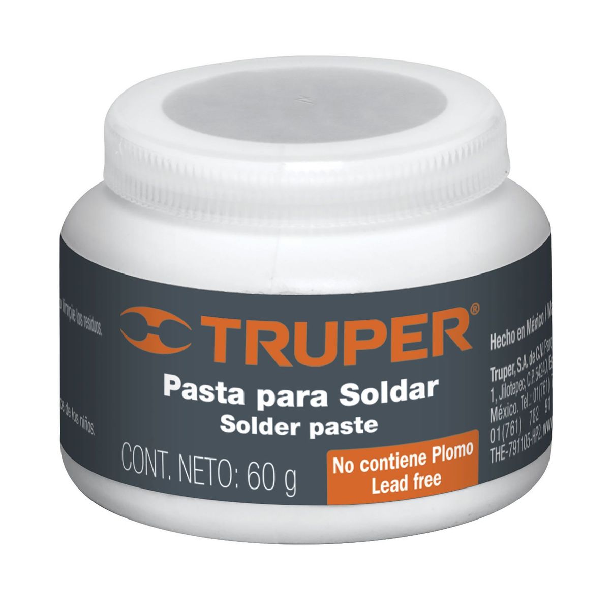 TRUPER - Pasta Para Soldar De 60 Gramos, Alta Resistencia Sin Plomo Truper