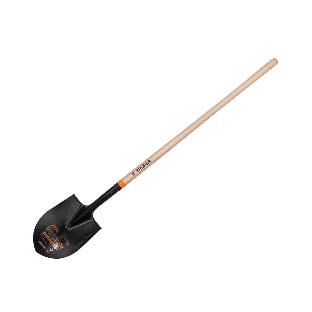TRUPER - Pala Redonda Profesional, Largo 144 Cm Y Ancho 23 Cm Truper
