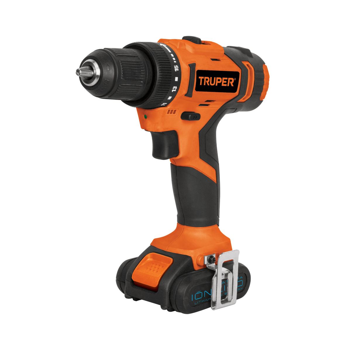 TRUPER - Taladro Inalámbrico 3/8" Profesional, 12 V Y Torque 13 Nm Truper