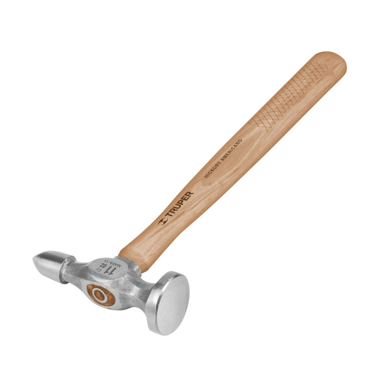 TRUPER - Martillo Desabollador Fino De Bola De 11 Oz Con Mango Madera Truper