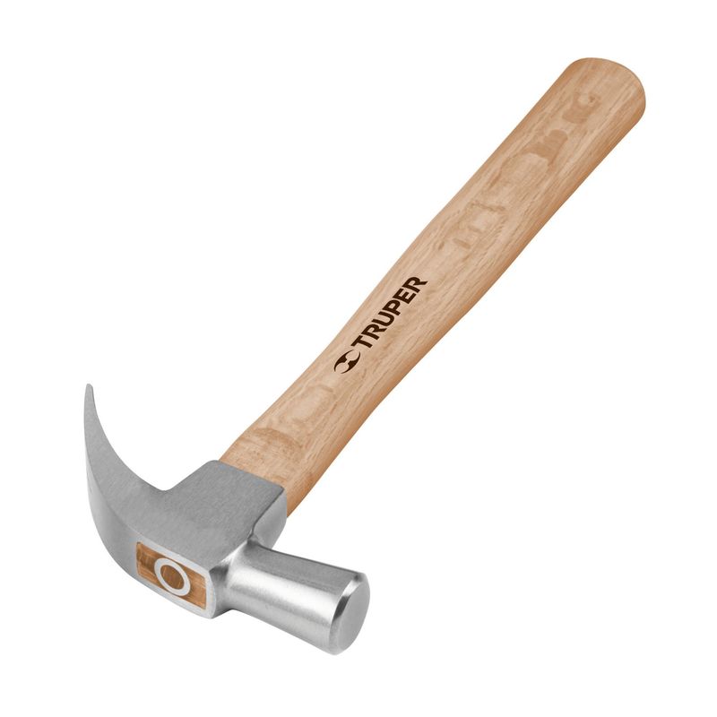 TRUPER - Martillo Pulido De 20 Oz Con Mango De Madera Uña Curva Truper