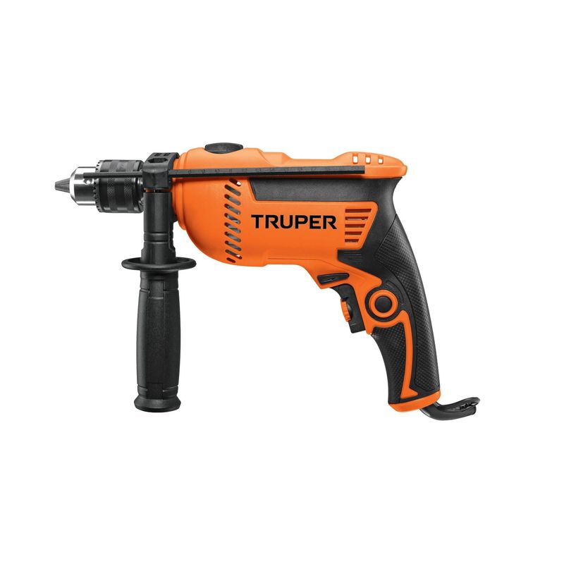 TRUPER - Taladro Percutor 1/2" Reversible 600 W Con Mango De Apoyo Truper