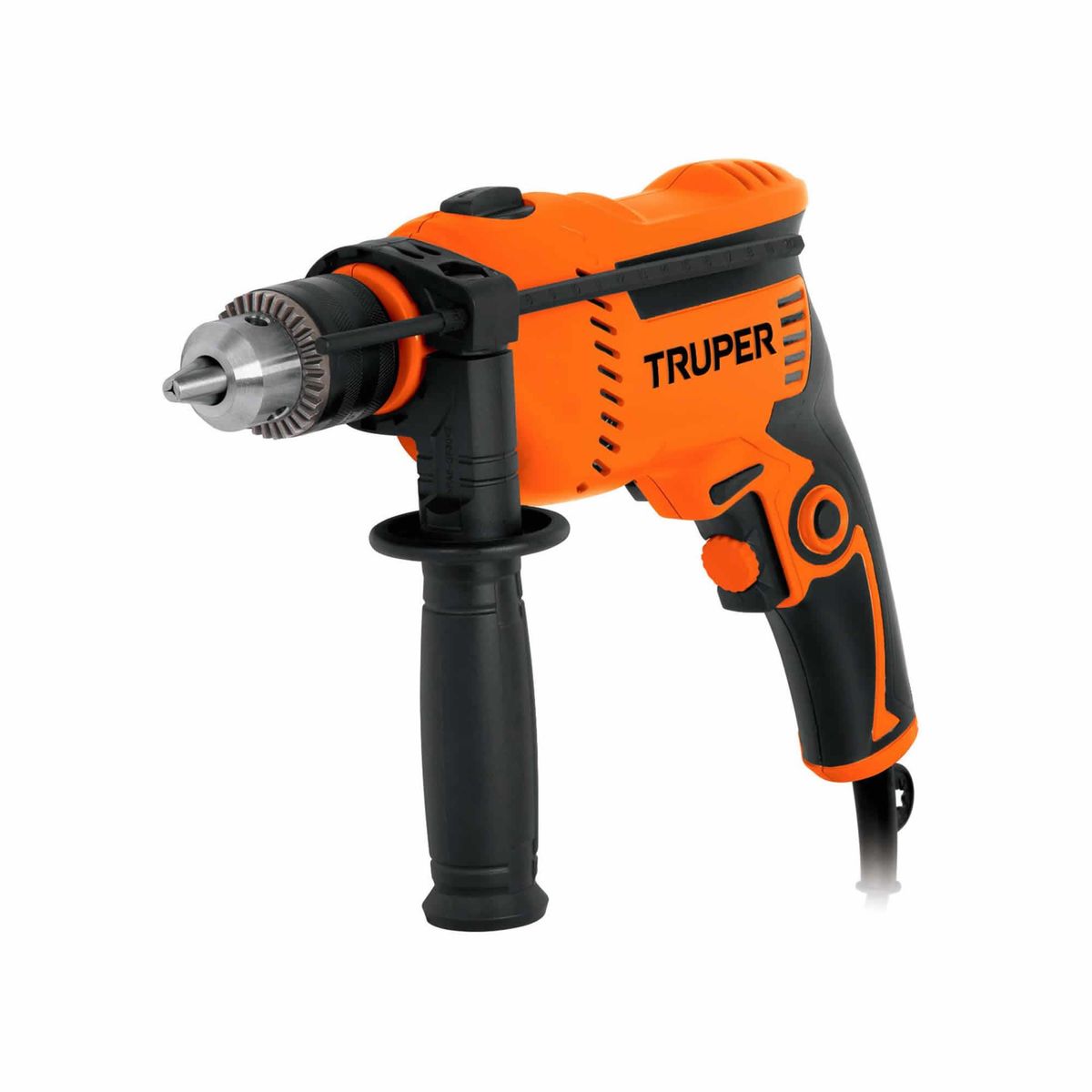 TRUPER - Taladro Percutor 1/2" Reversible 600 W Con Mango De Apoyo Truper
