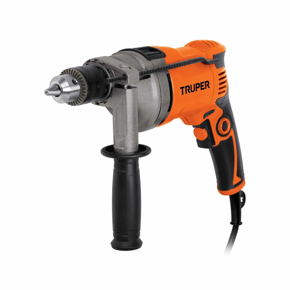 TRUPER - Taladro Percutor 1/2" Reversible 750 W Con Mango De Apoyo Truper
