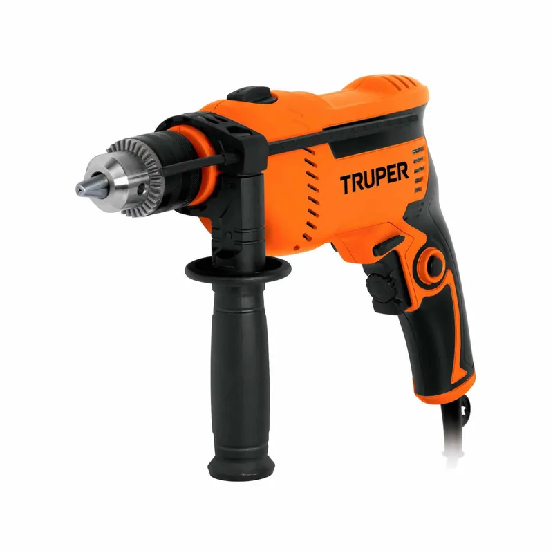 TRUPER - Taladro Percutor 1/2" Reversible 700 W Con Mango De Apoyo Truper
