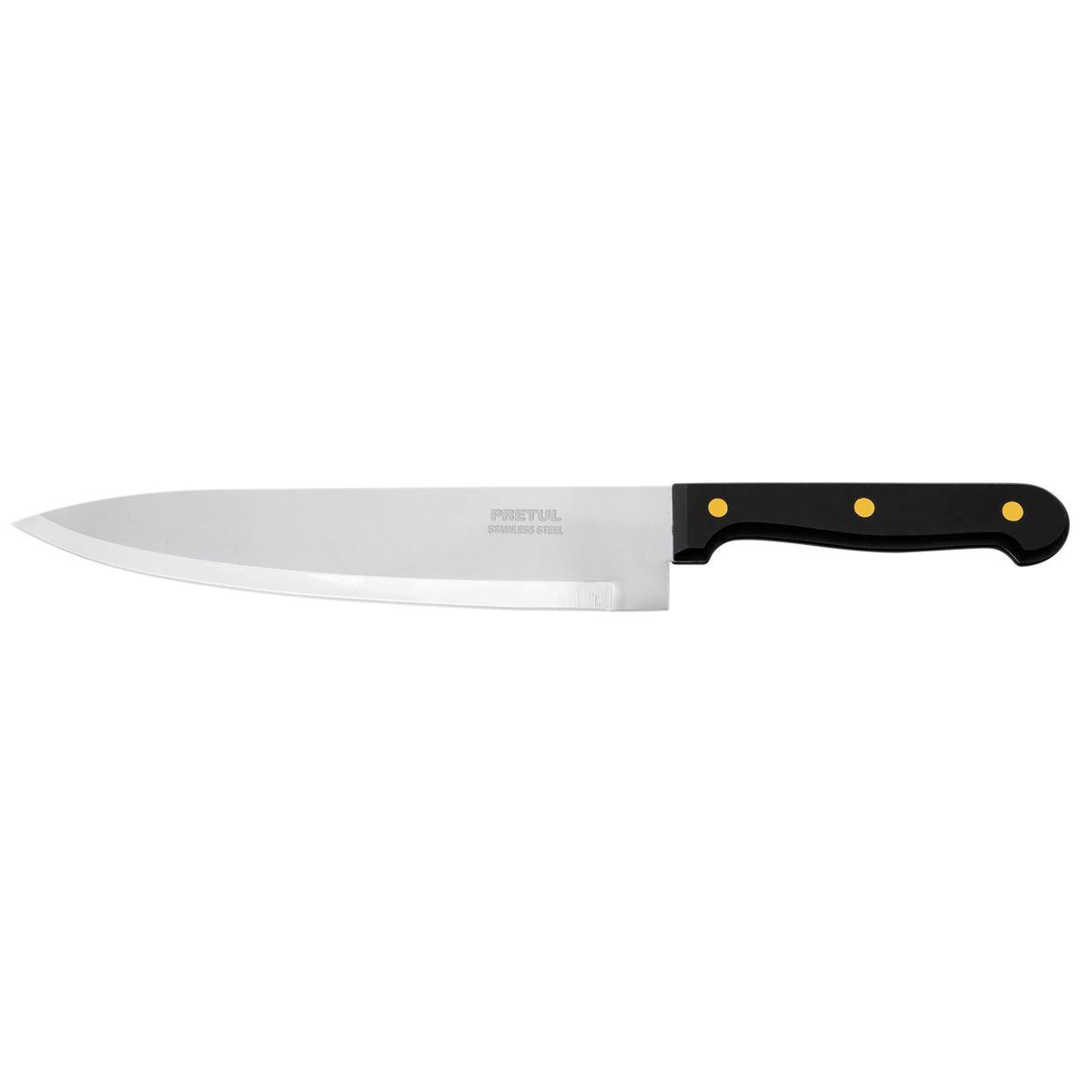 PRETUL - Cuchillo De Cocina De 8" (20 Cm) Tipo Chef, Mango Plástico Pretul