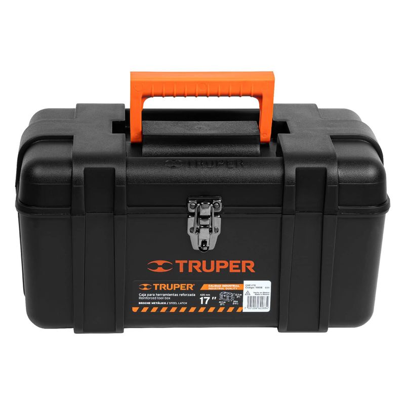 TRUPER - Caja De Herramientas Industrial De 43 Cm Con Charola Truper
