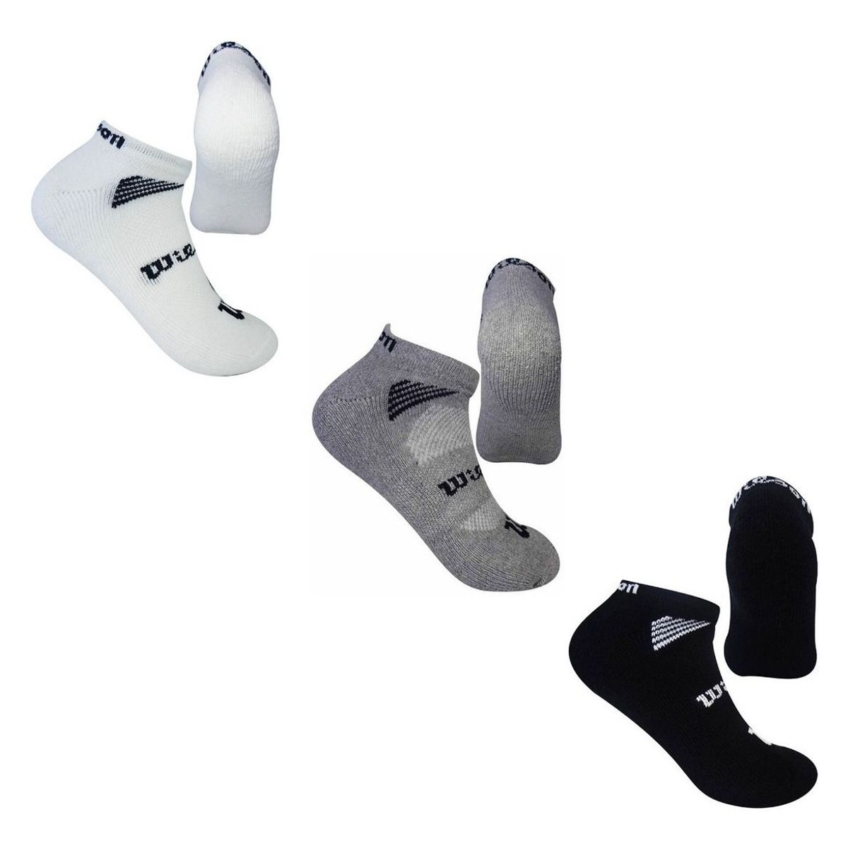 WILSON - 3 Pares Medias Tobilleras Deportivas Unisex Wilson