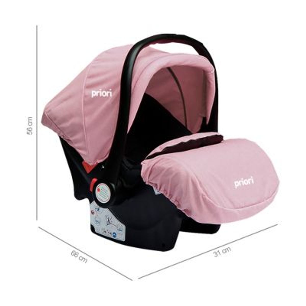 PRIORI - Coche Bebe Frezzio Priori 4 en 1 Rosa