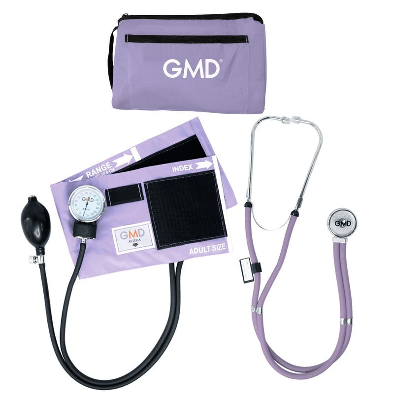 GMD - KIT TENSIOMETRO Y FONENDOSCOPIO RAPPAPORT PURPURA CLARO ESTUCHE