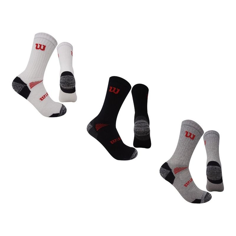 WILSON - 3 Pares Medias Caña Larga Unisex Wilson