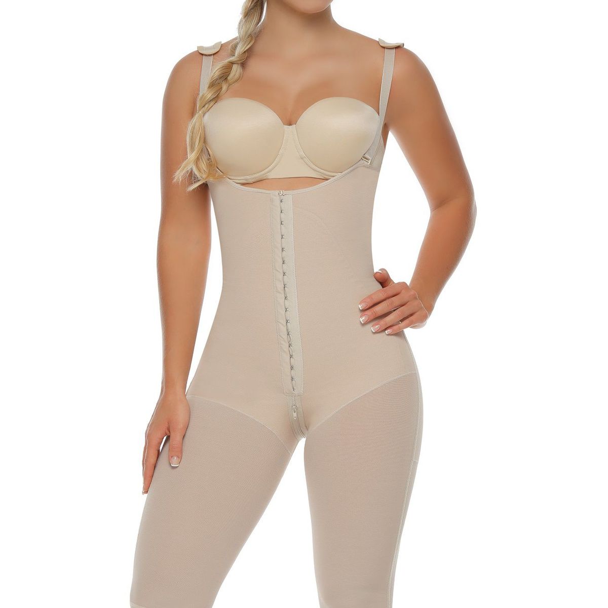 BODY PERFECT - FAJA CAPRI SENOS LIBRES DE BROCHE REF. 1703 PIEL