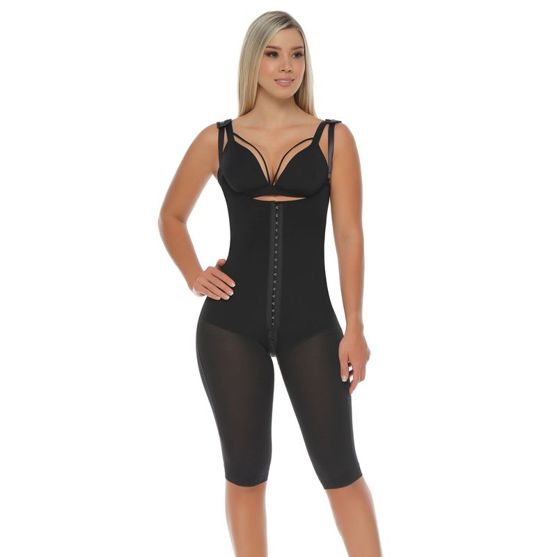 BODY PERFECT - FAJA CAPRI SENOS LIBRES DE BROCHE REF. 1703 NEGRO