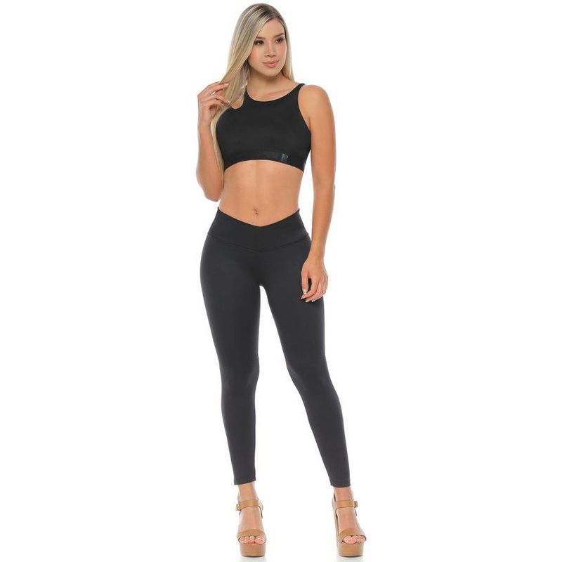 BODY PERFECT - LEGGINS EN MICROFIBRA REF. 2510 NEGRO._.