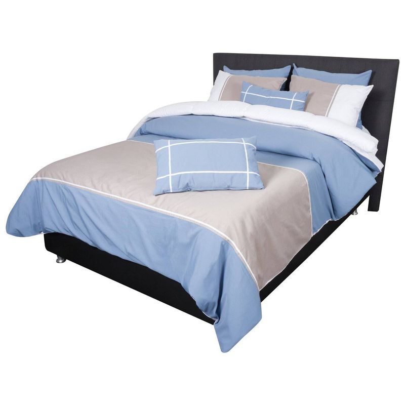 PLUMA HOME - Funda duvet Celeste microfibra 200 hilos doble.