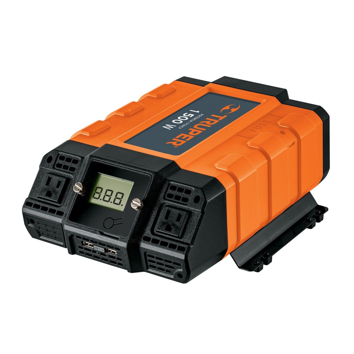 TRUPER - Inversor De Corriente 1500 W Para Carro Con Usb Y 2 Enchufes Truper