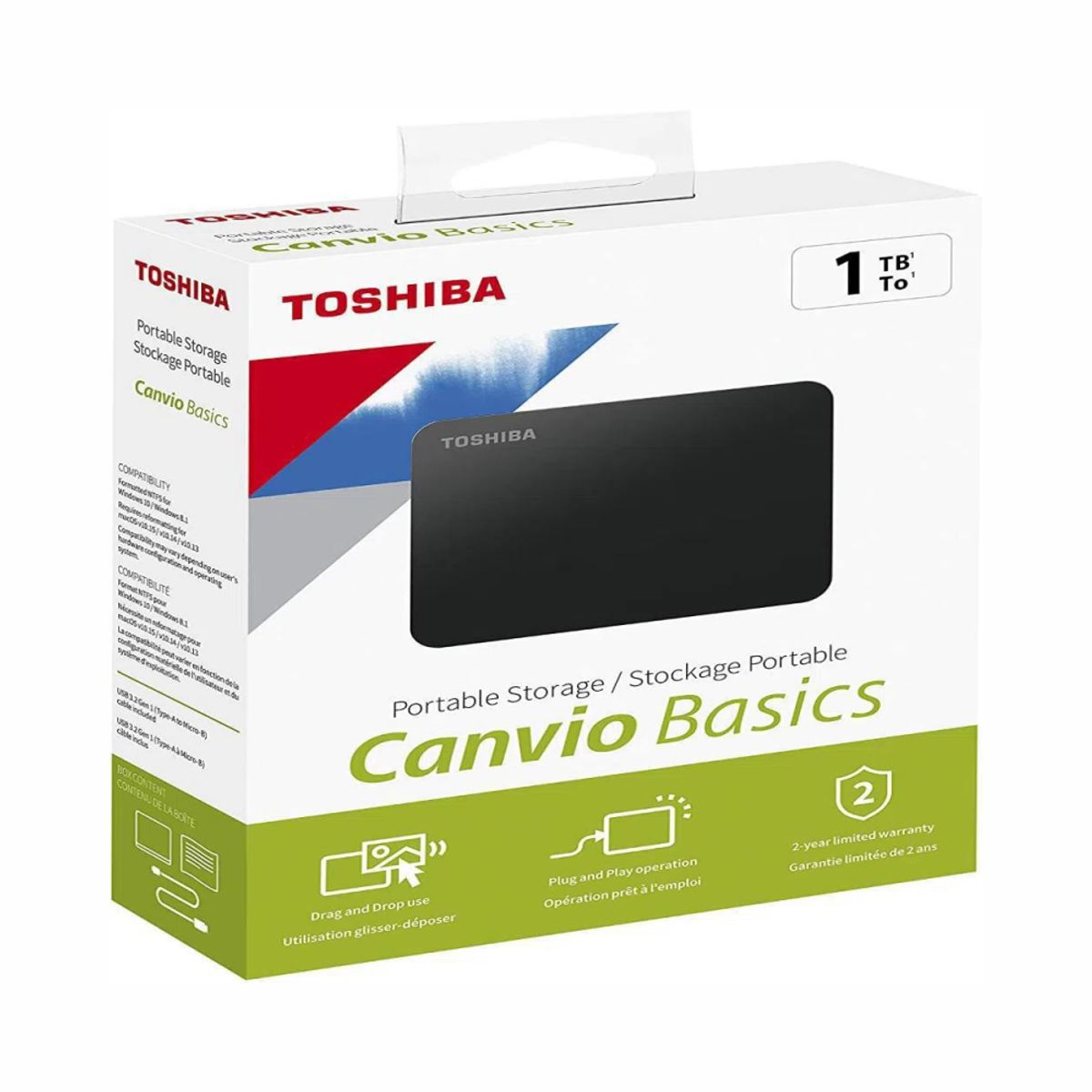 GENERICO - Disco Duro Extraible Portatil Toshiba 1tb