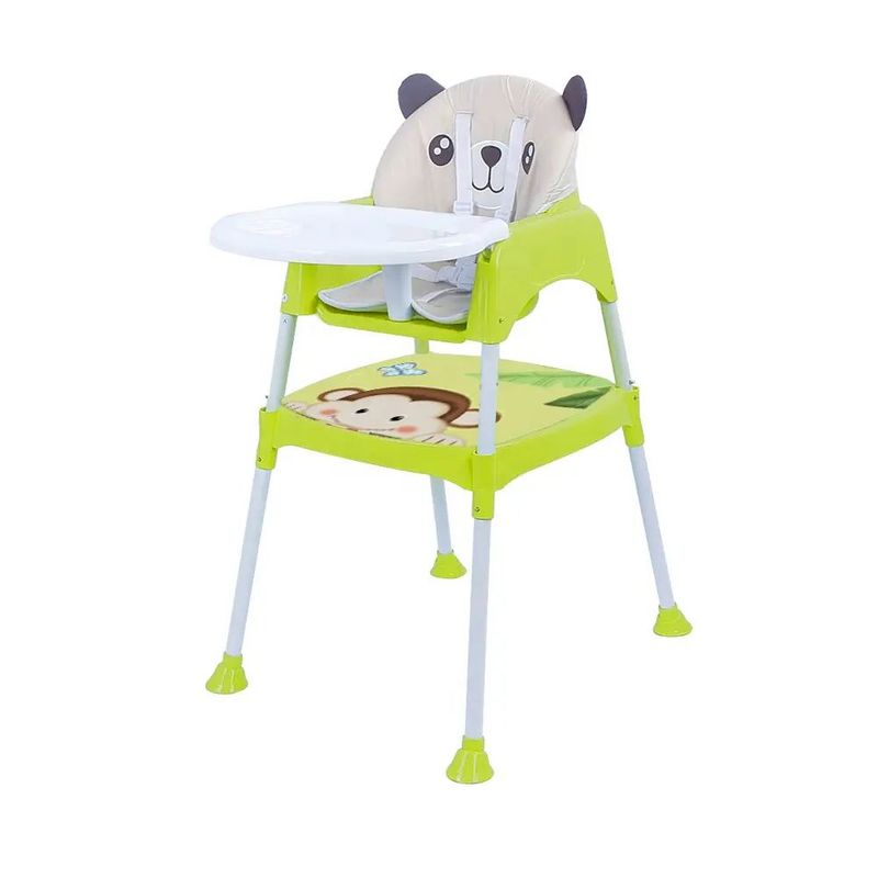 KIDSHOP - Silla Comedor Y Escritorio Bebe Cojin Acolchado Oso verde