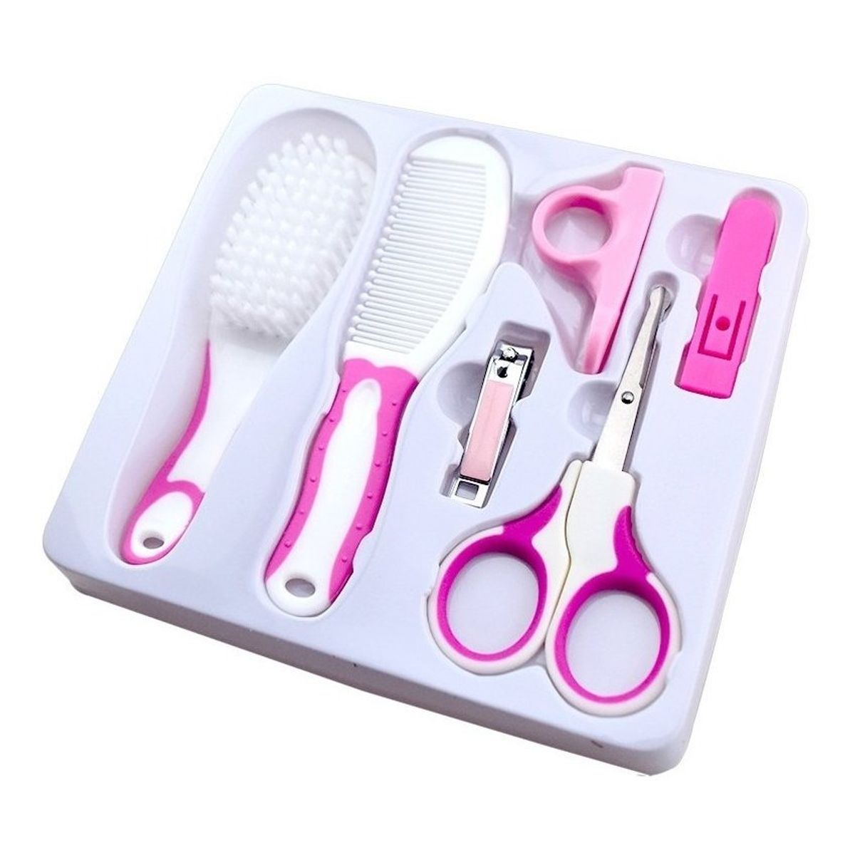KIDSHOP - Set de aseo personal niña 6 piezas rosado