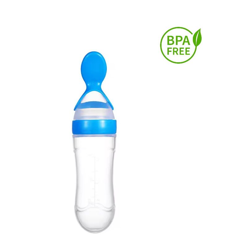 KIDSHOP - Tetero cuchara para bebe-niño azul_.