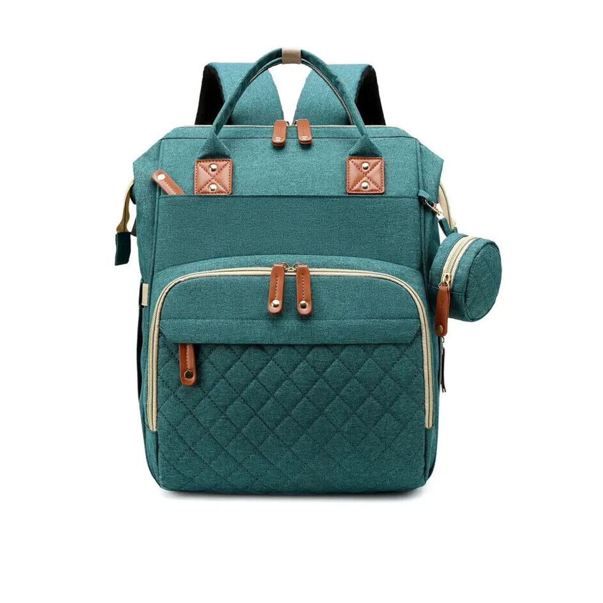 KIDSHOP - Pañalera Multifuncional Morral Bolso Bebe Mochila JQ-1 Verde