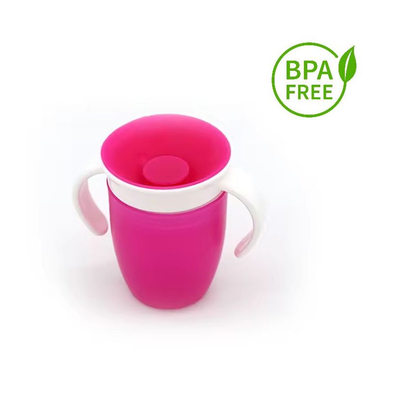 KIDSHOP - Vaso-antiderrame-360-antigoteo-para-bebe-rosa