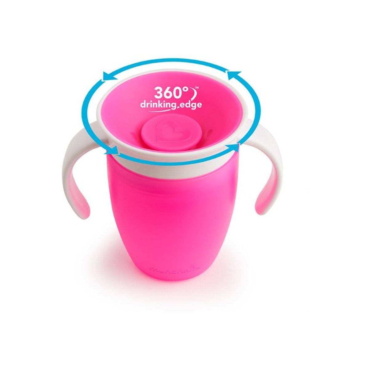 KIDSHOP - Vaso Antiderrame 360 Antigoteo Para Bebe JUY1360 Rosado
