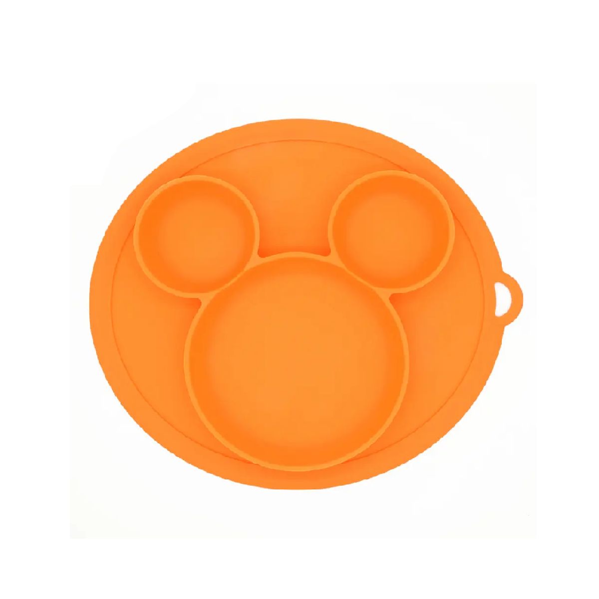 KIDSHOP - Plato Silicona Antideslizante Para Bebé Naranja Hydg-2