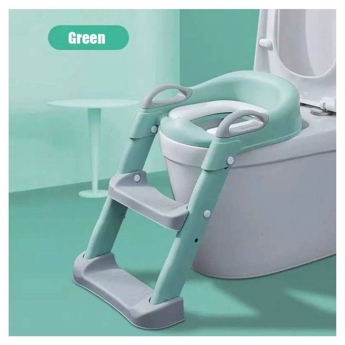 KIDSHOP - Escalera Baño Entrenamiento Inodoro Niños OS1 Verde