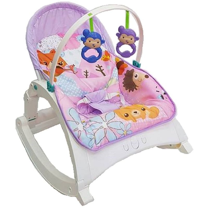 KIDSHOP - Silla Mecedora Vibradora Crece Conmigo Bebe ZORRO-