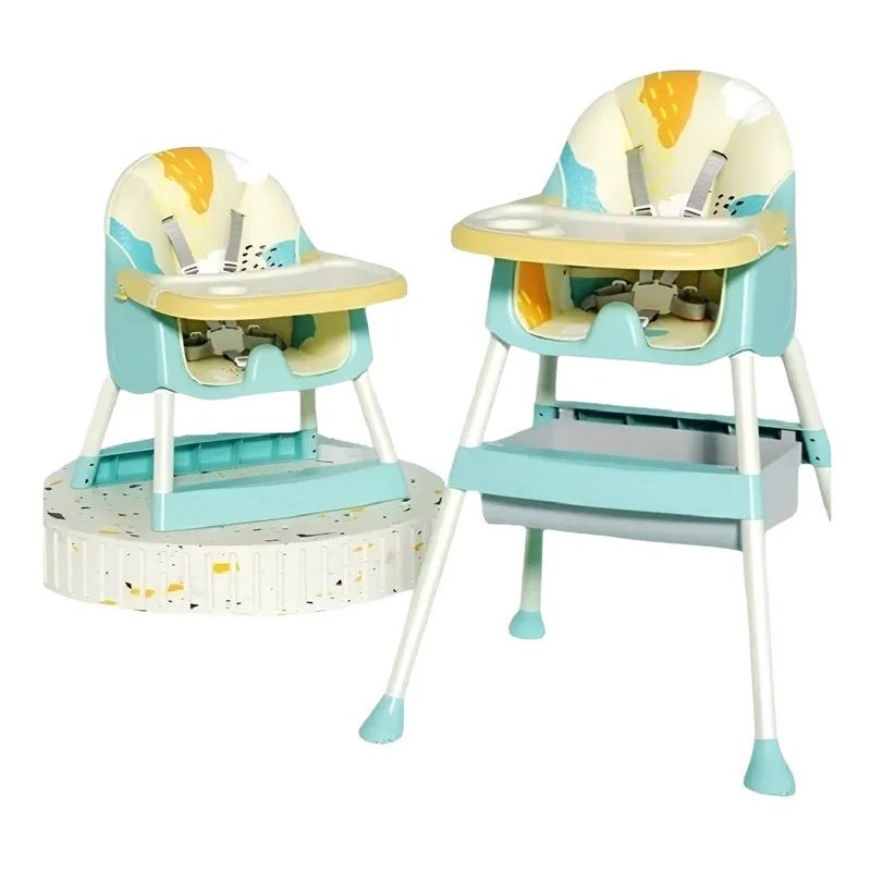 KIDSHOP - Silla Comedor Bebe 2 En 1 D-D Azul PLANETA