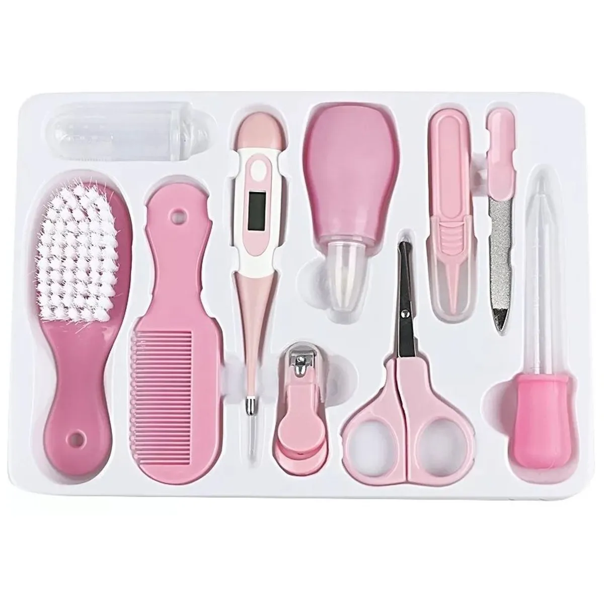 KIDSHOP - Kit De Aseo Completo Cuidado Personal 8 Piezas T2 Rosado