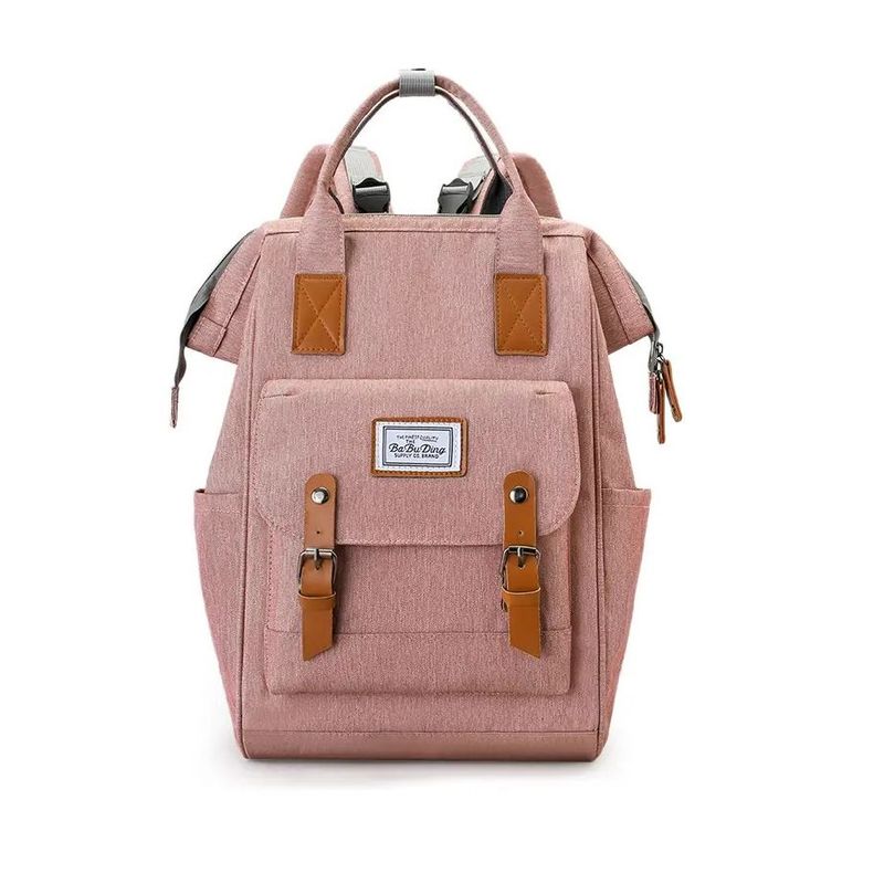 KIDSHOP - Pañalera Multifuncional Bolso Morral Bebe Correas Rosa 3065