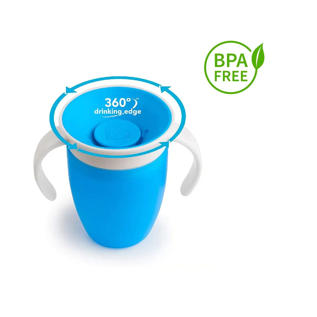 KIDSHOP - Vaso Antiderrame 360 Antigoteo Para Bebe JUY1360 Azul