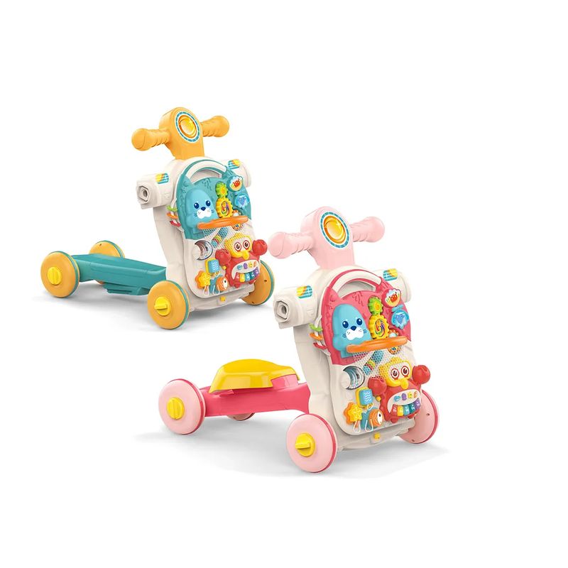KIDSHOP - Andadera Caminador 4 En 1 Mesa Bebes Juguetes Verde HE0827